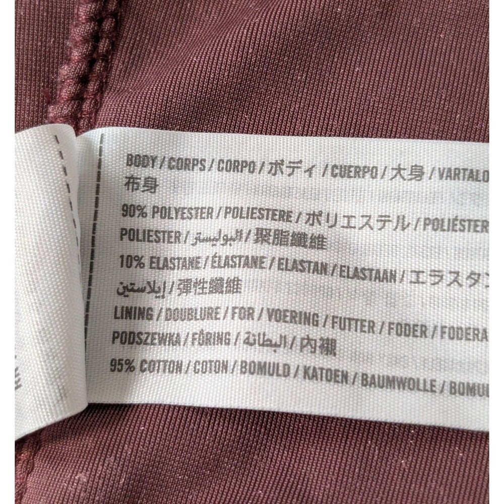 Abercrombie & Fitch Size L Burgundy Wine Velvet Drape Cowl Neck Stretch Bodysuit - Picture 10 of 12